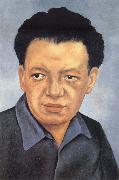 Frida Kahlo Portrait of Diego Rivera oil painting artist